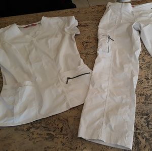 White Scrub Set